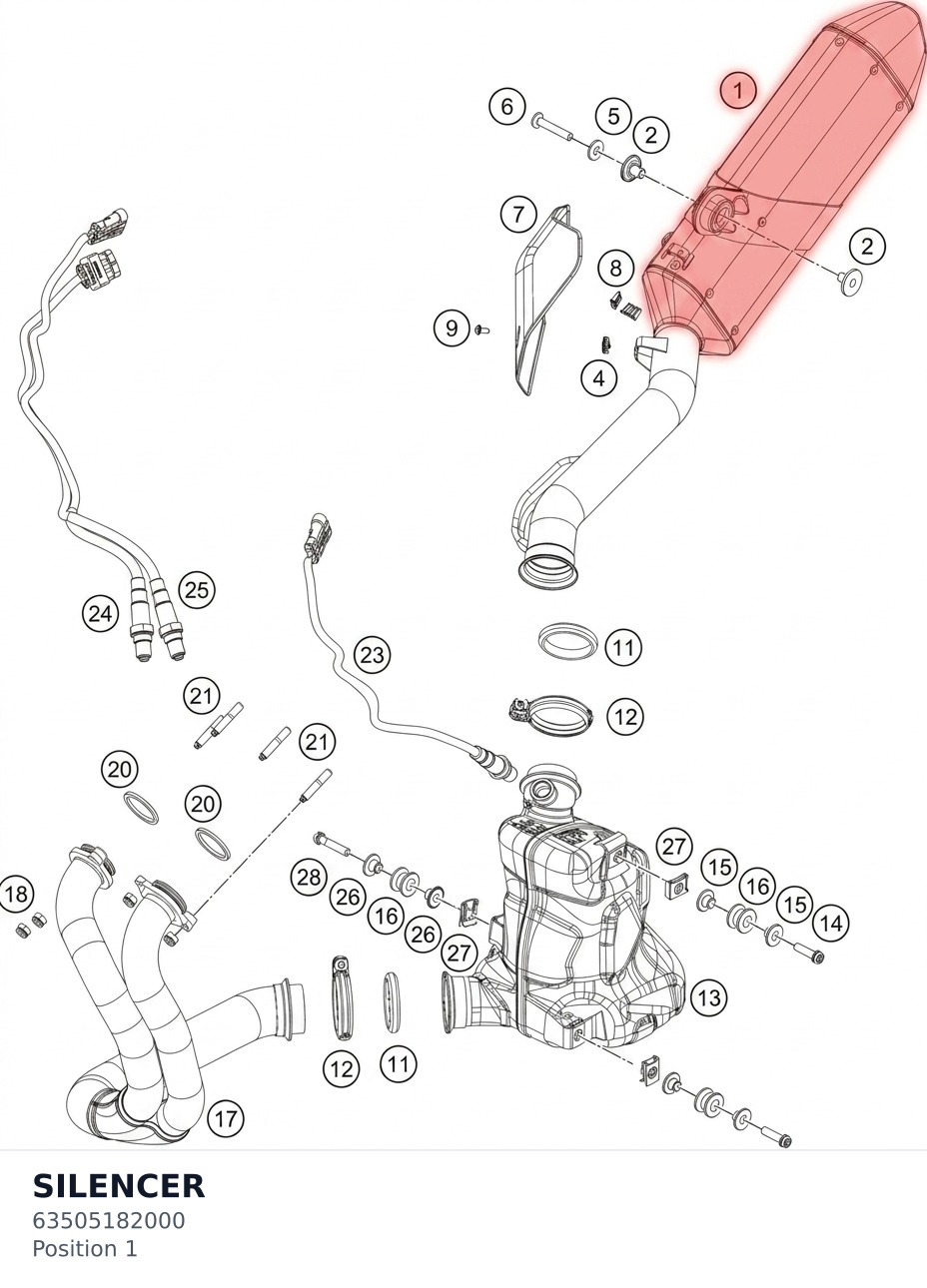 Diagram preview: SILENCER (63505182000)