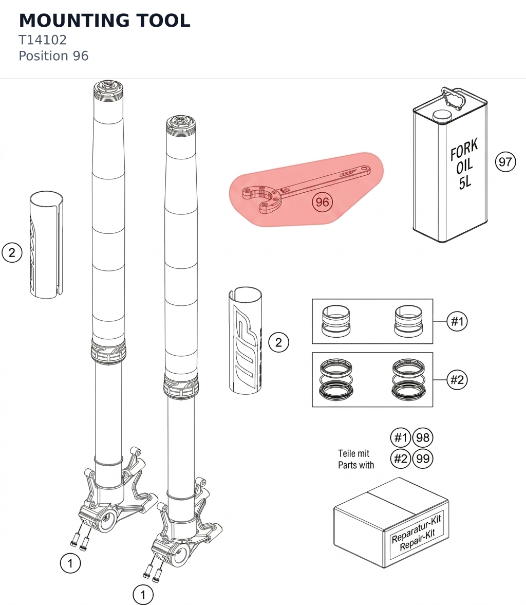 Diagram preview: MOUNTING TOOL (T14102)
