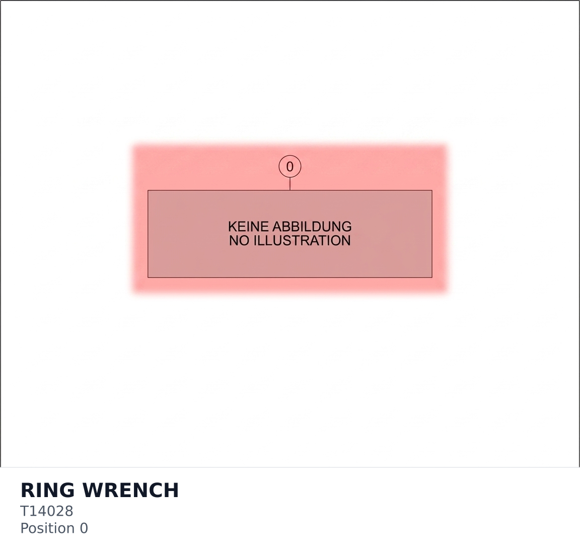 Diagram preview: RING WRENCH (T14028)