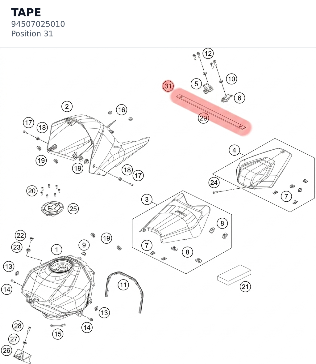 Diagram preview: TAPE (94507025010)
