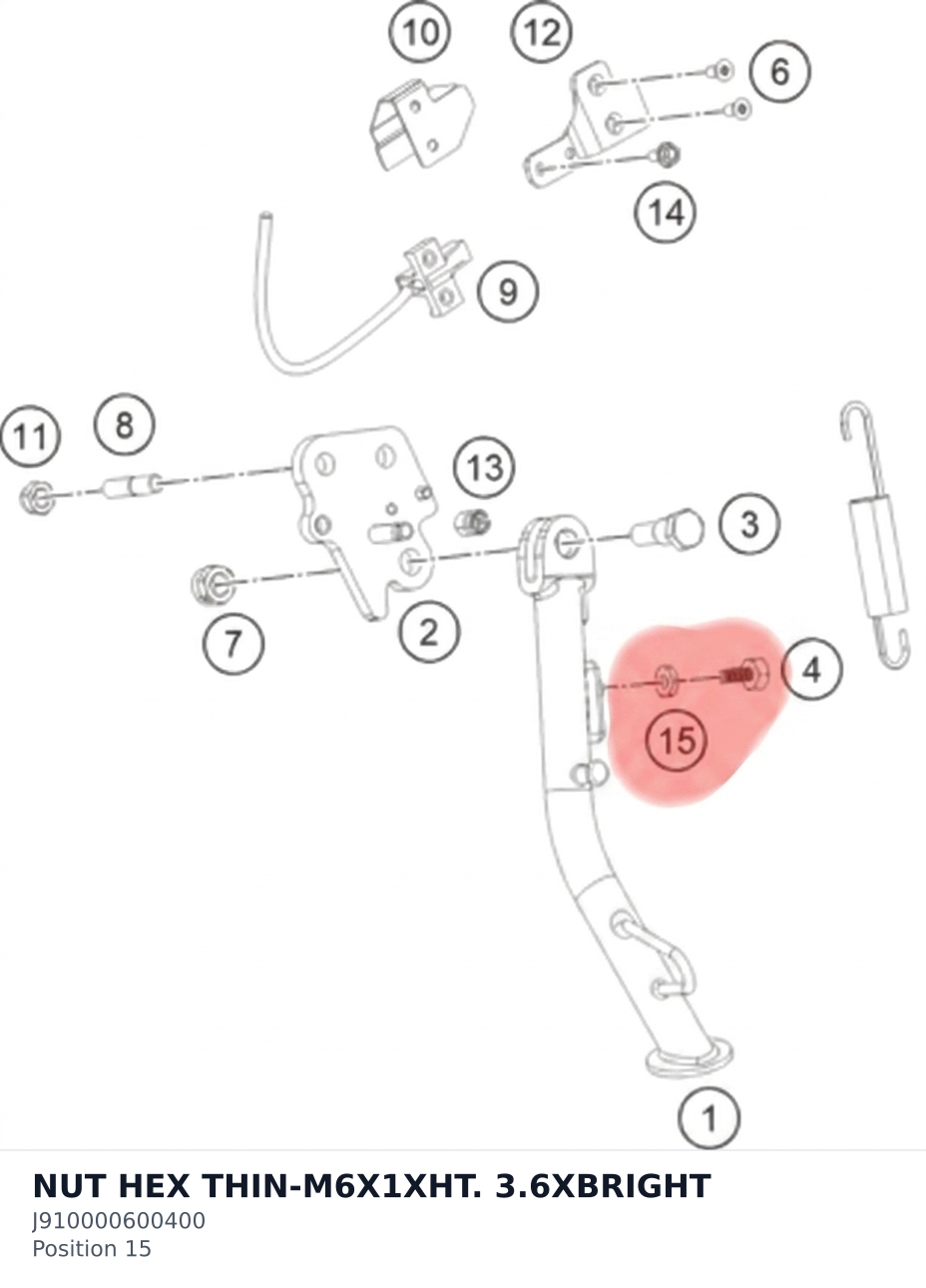 Diagram preview: NUT HEX THIN-M6X1XHT. 3.6XBRIGHT (J910000600400)