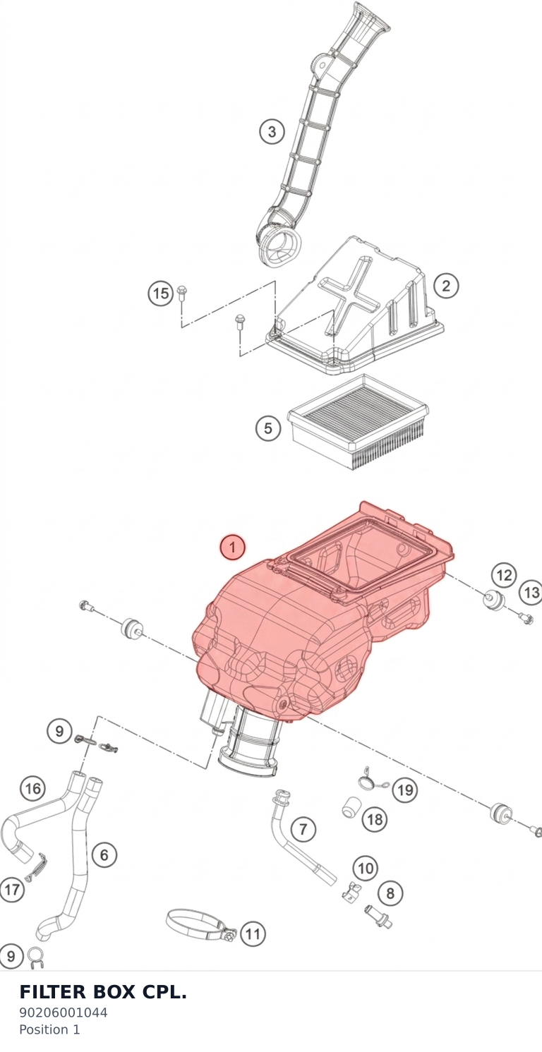 Diagram preview: FILTER BOX CPL. (90206001044)