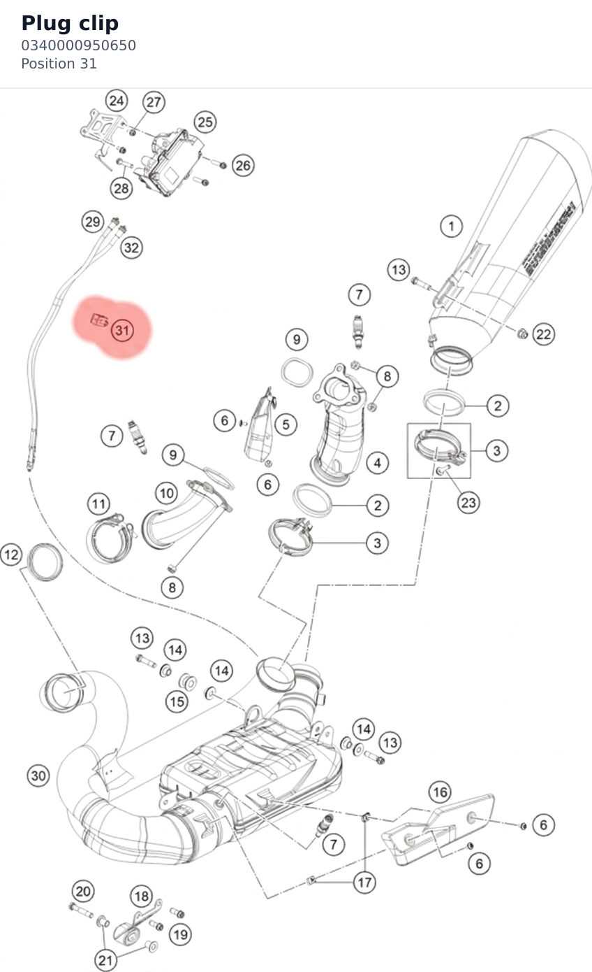 Diagram preview: Plug clip (0340000950650)