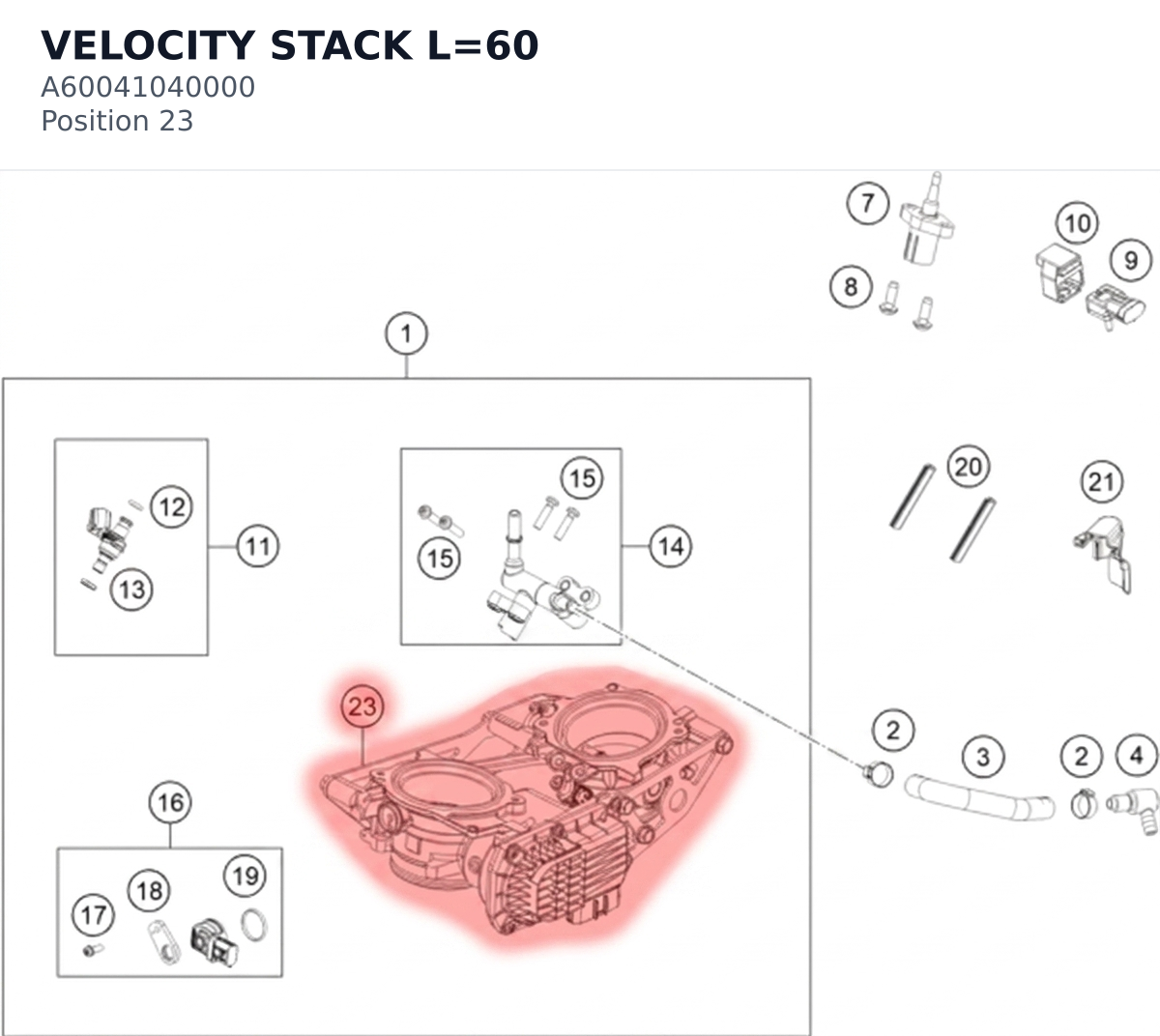 Diagram preview: VELOCITY STACK L=60 (A60041040000)