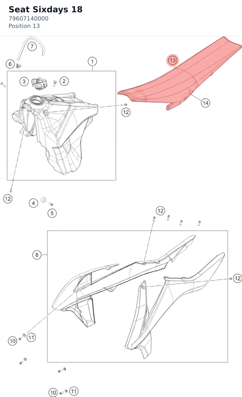 Diagram preview: Seat Sixdays 18 (79607140000)