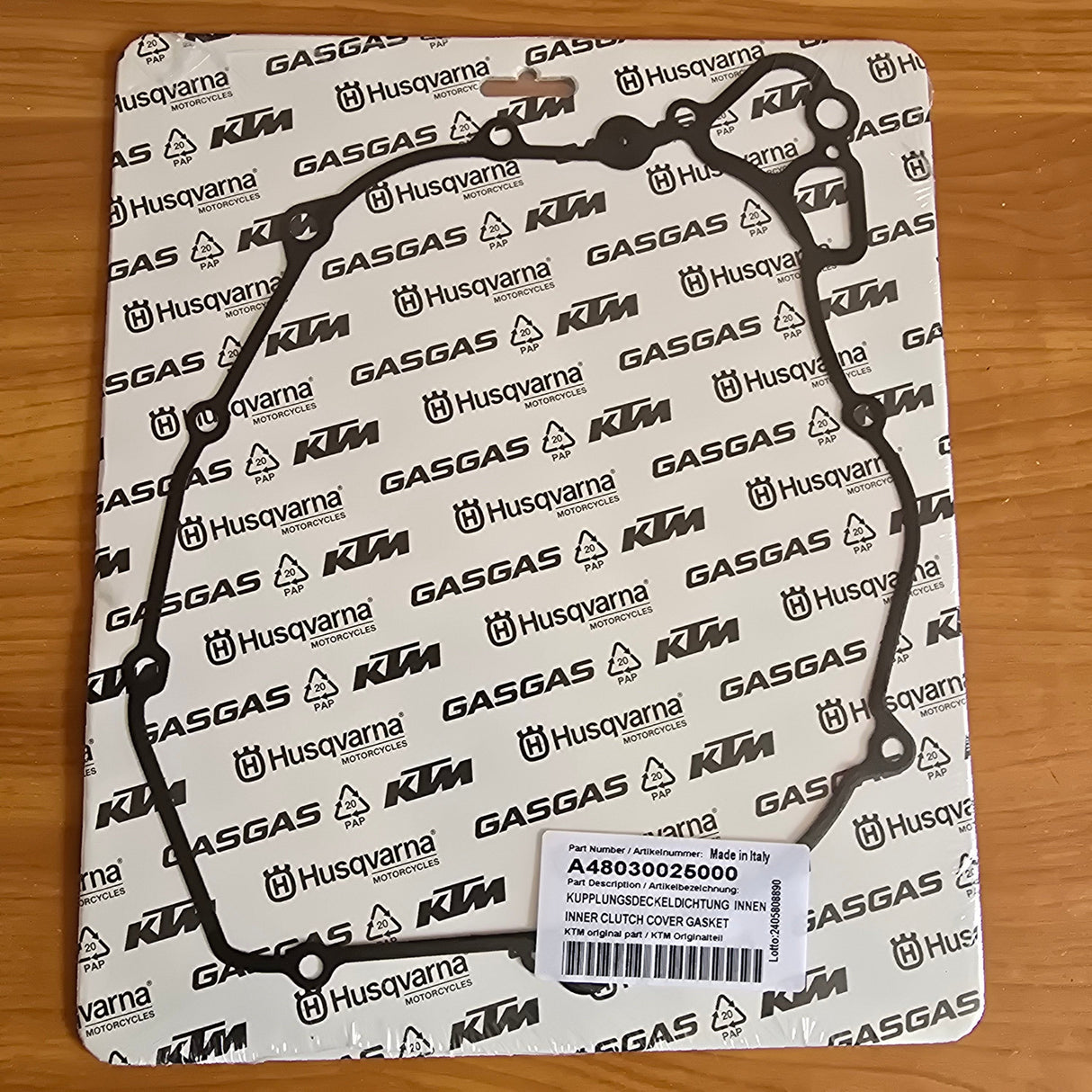 Inner clutch cover gasket