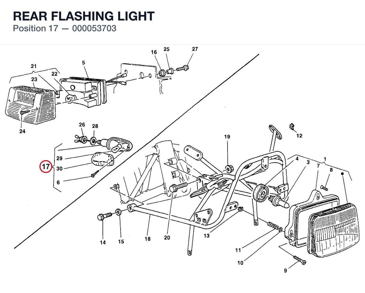 REAR FLASHING LIGHT