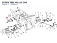 SCREW TSEI M8X1.25 CH6