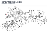 SCREW TSEI M8X1.25 CH6