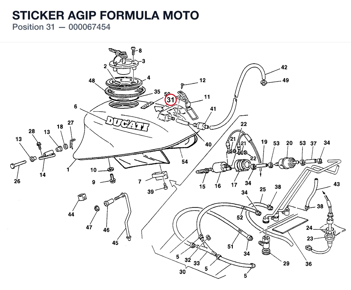 STICKER AGIP FORMULA MOTO