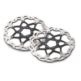 Wave brake disc set