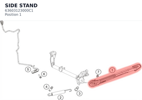 Diagram preview: SIDE STAND (63603123000C1)