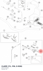 Diagram preview: CLAMP, CYL. PIN, O-RING (83013005000)