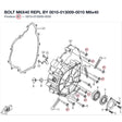 BOLT M6X40 REPL BY 0010-013009-0010 product image