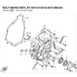 BOLT M6X50 REPL BY 0010-013010-0010 product image