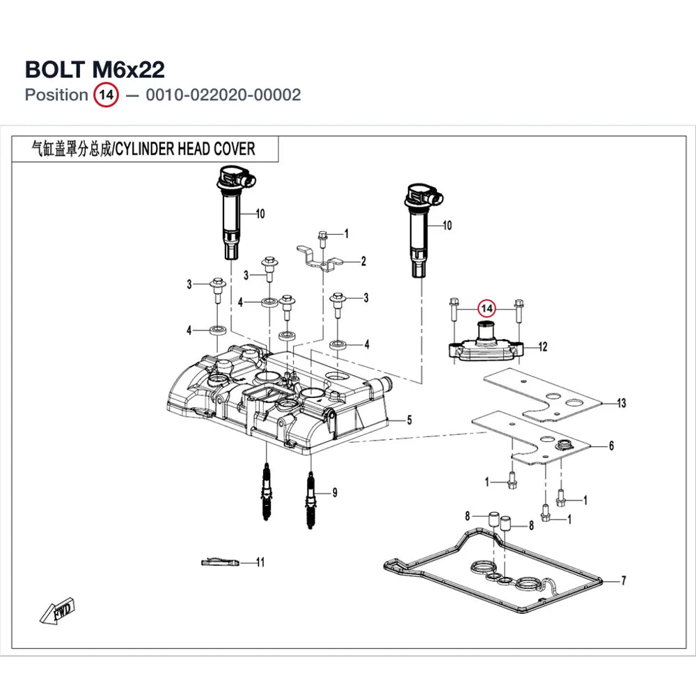 BOLT M6x22 product image