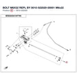BOLT M6X22 REPL BY 0010-022020-00001 product image