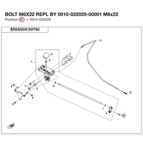 BOLT M6X22 REPL BY 0010-022020-00001 product image