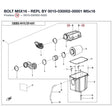 BOLT M5X16 - REPL BY 0010-030002-00001 product image