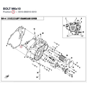 BOLT M6x10 product image