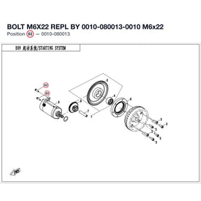 BOLT M6X22 REPL BY 0010-080013-0010 product image
