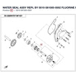 WATER SEAL ASSY REPL BY 0010-081000-0002 product image