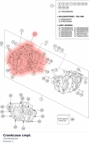 Diagram preview: Crankcase cmpl. (79430000344)