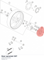 Diagram preview: Rear sprocket 36T (A5601005103601)