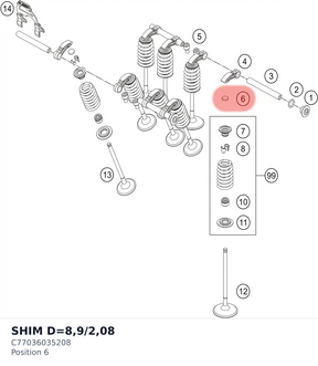 Diagram preview: SHIM D=8,9/2,08 (C77036035208)