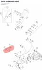 Diagram preview: heat protection front (A67405011000)