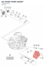 Diagram preview: OIL FILTER COVER GASKET (A60638041010)