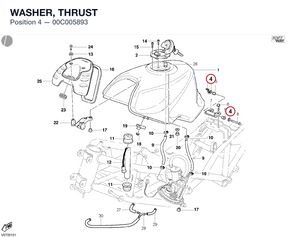 WASHER, THRUST 00C005893 diagram position