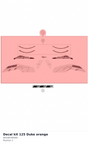 Diagram preview: Decal kit 125 Duke orange (90108199300)