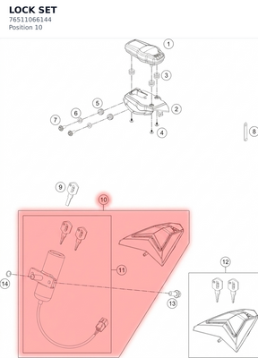 Diagram preview: LOCK SET (76511066144)