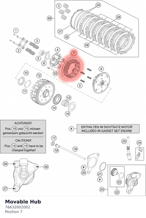 Diagram preview: Movable Hub (76632002002)