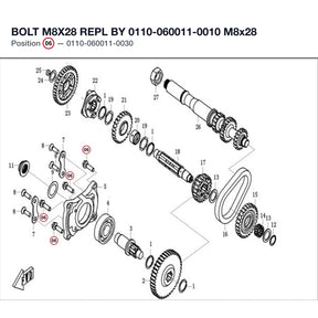 BOLT M8X28 REPL BY 0110-060011-0010 product image