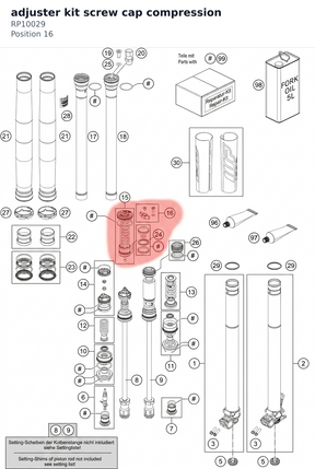 Diagram preview: adjuster kit screw cap compression (RP10029)