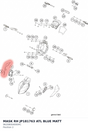 Diagram preview: MASK RH JP181763 ATL BLUE MATT (96208004000HC)