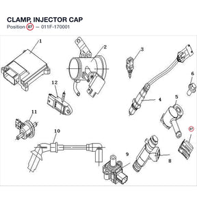CLAMP, INJECTOR CAP product image