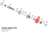 Diagram preview: IDLER GEAR 6TH (A62433006000)