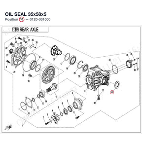 OIL SEAL 35x58x5 product image