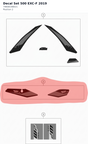 Diagram preview: Decal Set 500 EXC-F 2019 (79608198021)