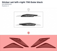 Diagram preview: Sticker set left+right 790 Duke black (64108090400)