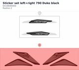 Diagram preview: Sticker set left+right 790 Duke black (64108090400)