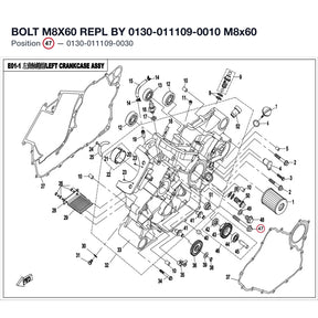 BOLT M8X60 REPL BY 0130-011109-0010 product image