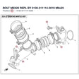 BOLT M8X25 REPL BY 0130-011114-0010 product image