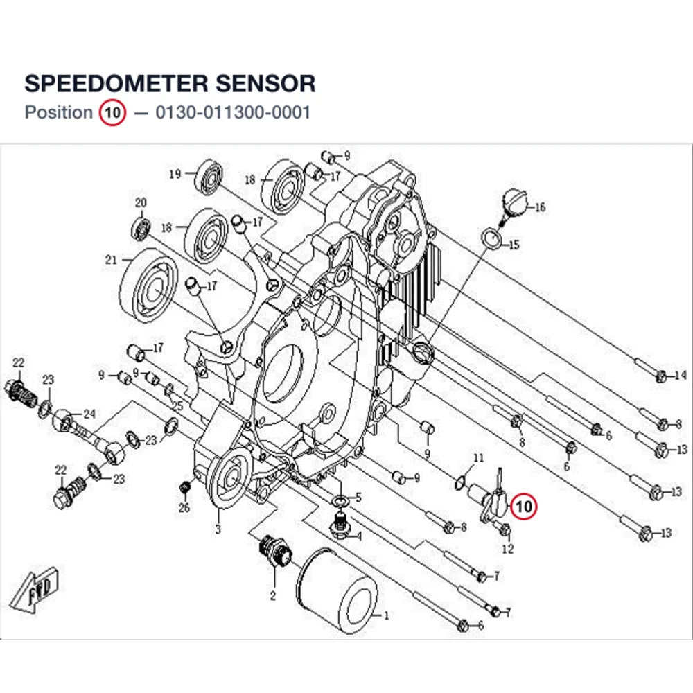 SPEEDOMETER SENSOR product image