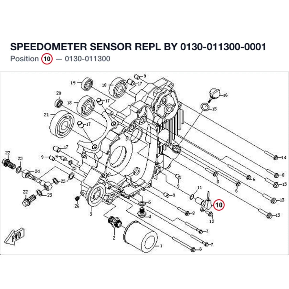 SPEEDOMETER SENSOR REPL BY 0130-011300-0001 product image