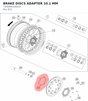 Diagram preview: BRAKE DISCS ADAPTER 10.1 MM (7500906100033)