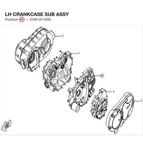 LH CRANKCASE SUB ASSY product image